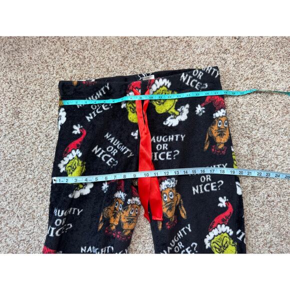THE GRINCH Fleece Christmas PJ/Lounge pants; Snoopy & Snowflakes,Women's Large. - Picture 5 of 9